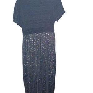 🛍️Elegant Black and Silver Women's Dress🛍️